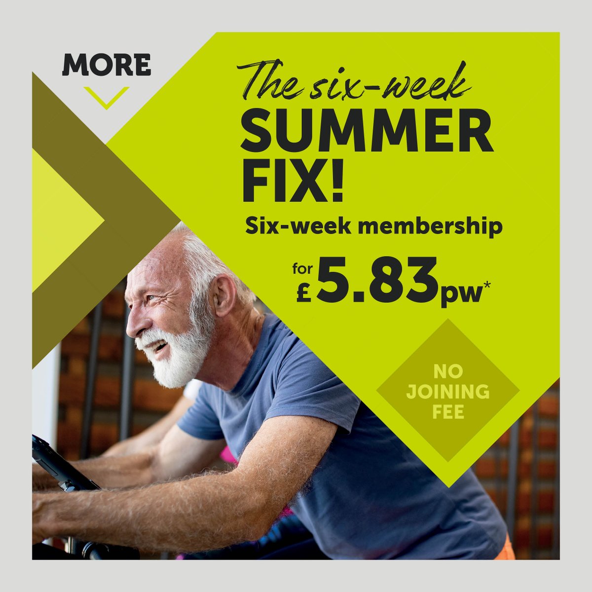 nwscnotts's tweet photo. Get your six-week summer fix! πͺ
Join today for just Β£5.83 per week to try out our facilities for six weeks
π Plus there's no contract and no joining fee!
Join online here: https://t.co/6Ubb4Ebziq
Offer ends 31st Aug 2023. T&Cs apply
#morefitness #fitness #gymmotivation https://t.co/tpNRdteKA4
