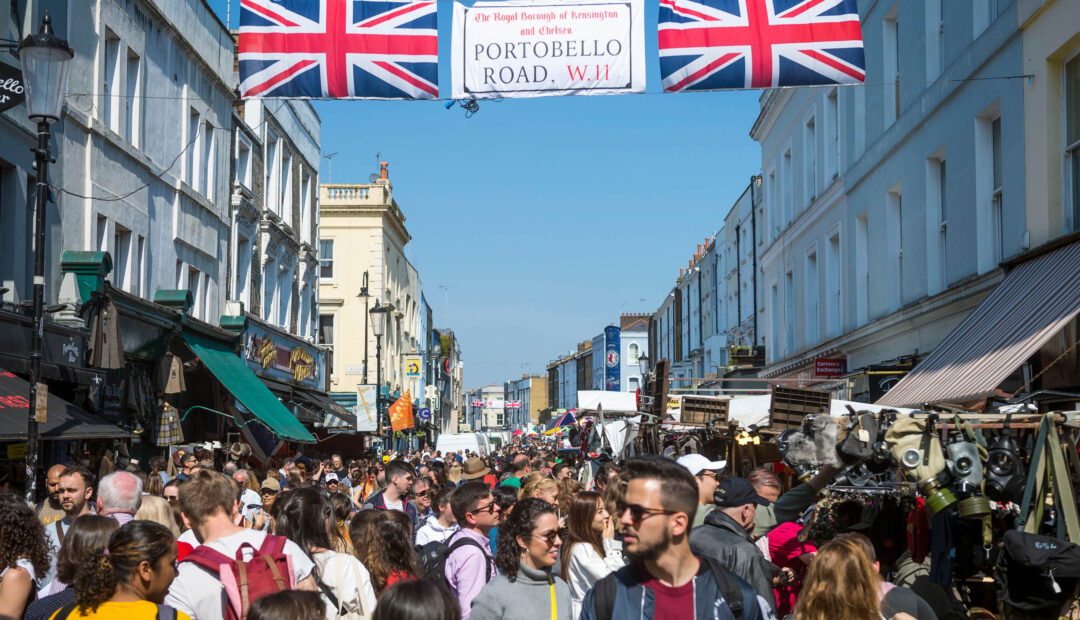 @visitportobello in @visitlondon has endless dining options, but if you venture far enough past the clothing, homewares, and novelty item booths, follow your nose, and you’ll find a street full of excellent global food offerings. bit.ly/44xFMD1