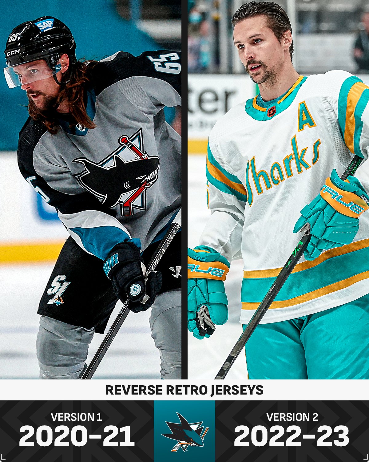 San Jose Sharks Erik Karlsson Reverse Retro NHL Jersey