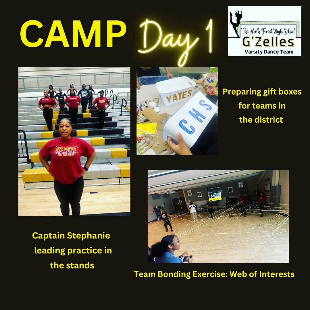 Camp has started!! The 2023-2024 G’Zelles are working hard to prepare for next season! ✨ #NewHeights  #DAY1