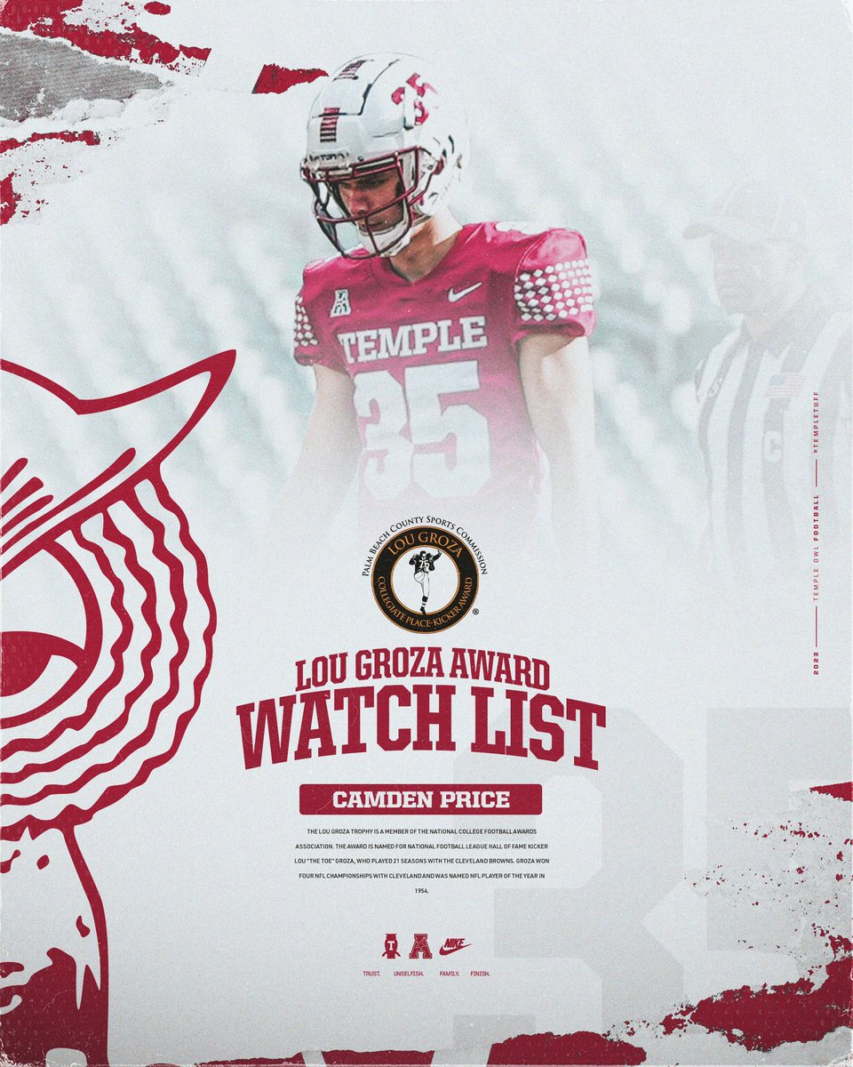 Temple_FB's tweet photo. The Price is Right! @CamdenPrice 

#TempleTUFF https://t.co/OQ0CIpBC7c