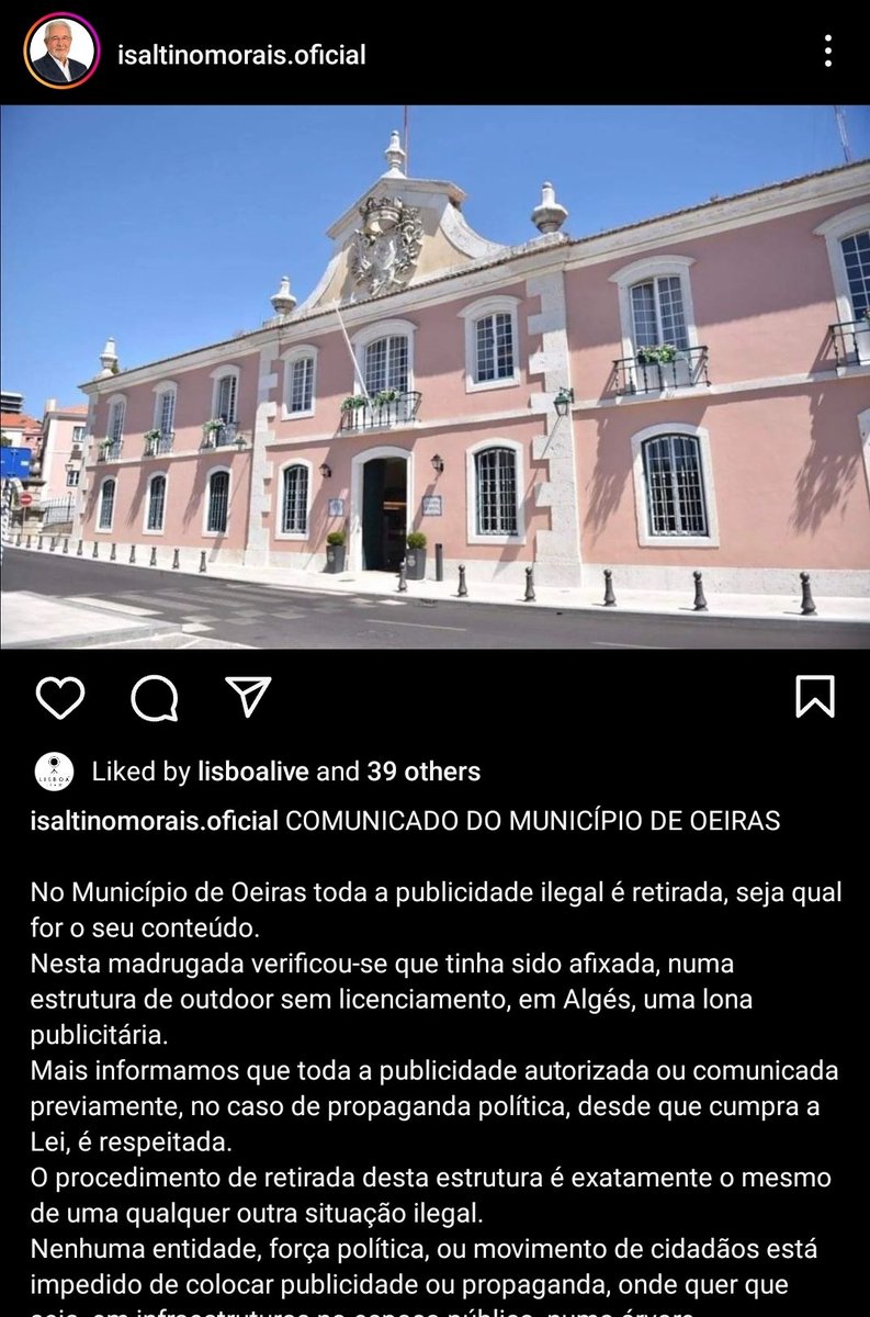 SensIdiota's tweet photo. Pessoal, não encham este post do Isaltino de comentários. A sério, não façam isso. Porque ele à partida vai apagar 🤡 https://t.co/URSycoLkMn