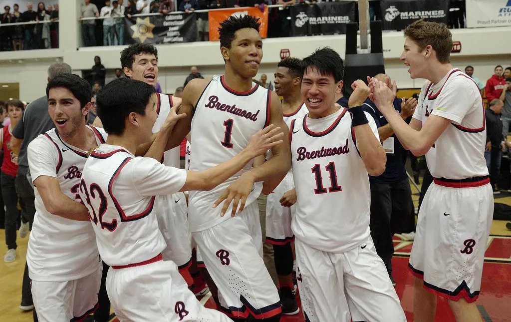 ssectionstats's tweet photo. Brentwood since Ryan Bailey became head coach in 2011

-242-107 (0.693)
-64.9 PPG
-31-13 in CIF playoffs
-Avg. pt. differential in playoffs: +12.1
-2017 Southern Section Div. 3AA Champs
-2018 Southern Section Div. 2AA Champs
-From Div. 5AA in 15-16 to D1 in 18-19

@Ryan_Bailey21 https://t.co/l3sxUyHRzO