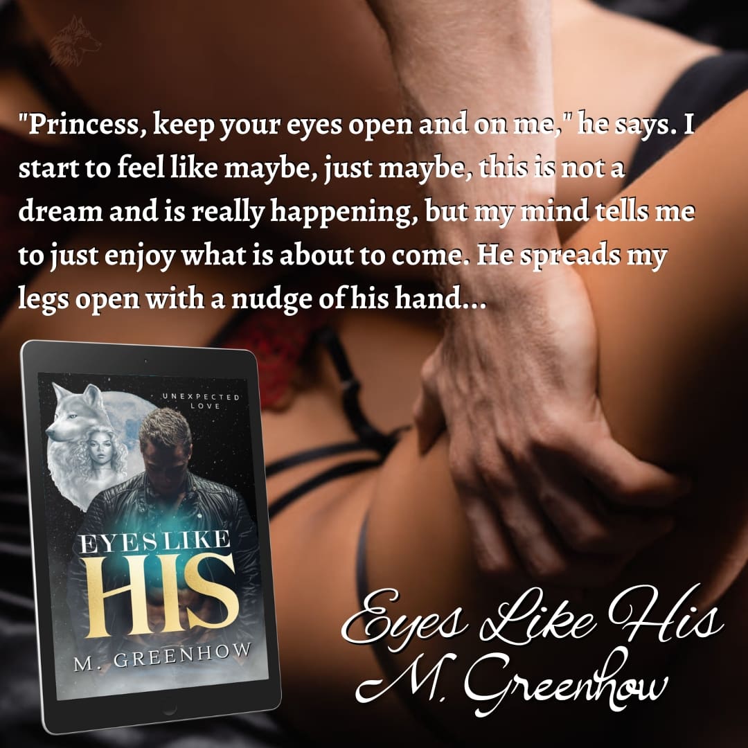 ╔══════ ೋღ📓📖ღೋ ══════╗

                        NOW AVAILABLE 

╚══════ ೋღ 💛📖ღೋ ══════╝

By: M. Greenhow 
Title: Eyes Like His 
Genre: Paranormal Romance
Link: amazon.com/dp/B0BB39VGBX

#paranormalromance  #paranormal #romance #booklover
