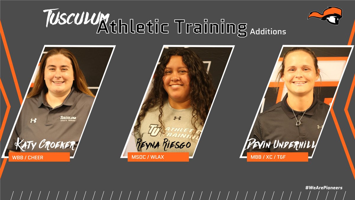 TusculumSports's tweet photo. .@PioneerAT announces staff additions; Welcome (back) to Tusculum and thank you for all you do for our student-athletes #PioneerUP 
Full Story: https://t.co/3xnaogv9IU https://t.co/Idll9rhTY5