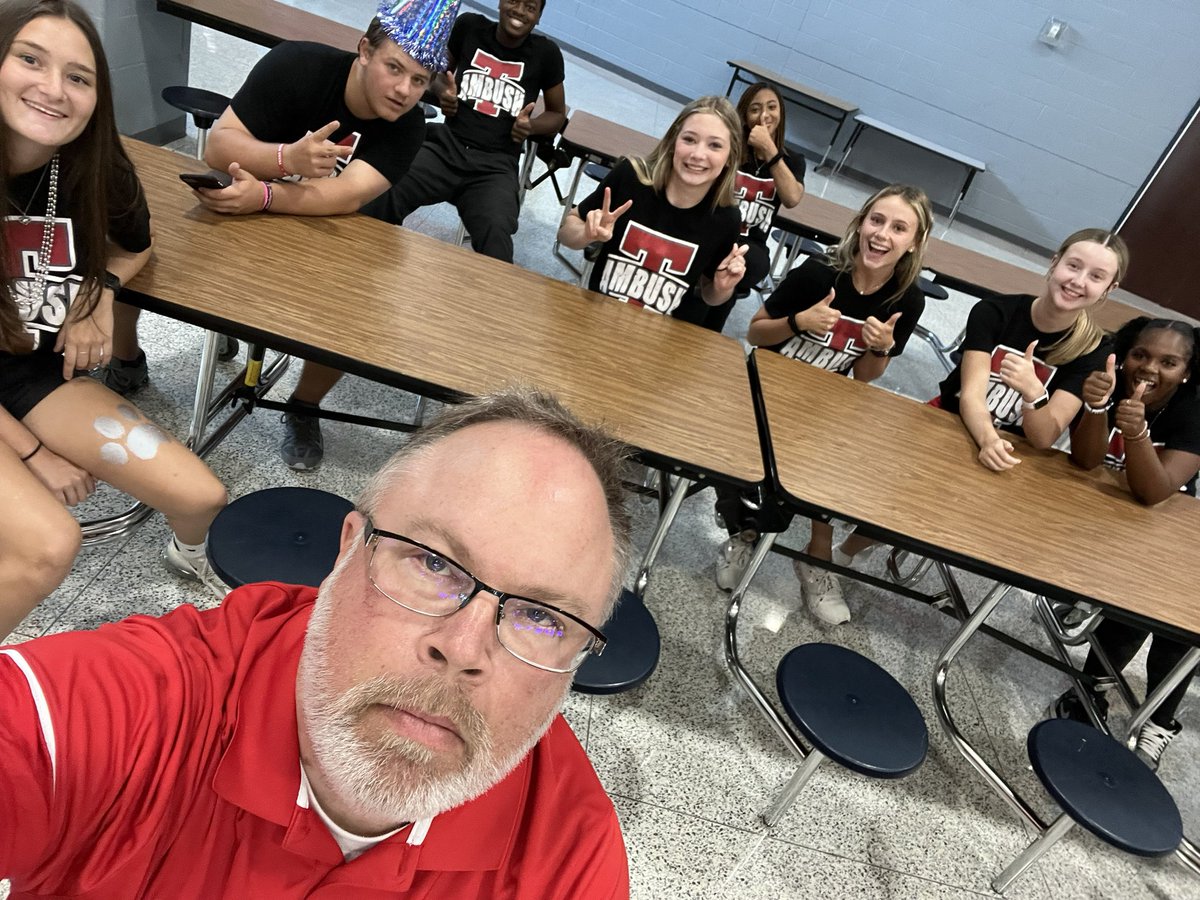 I was told I wouldn’t have to deal with teenagers yet…😐…<a href="/THS_Tigers/">Travis High School</a>