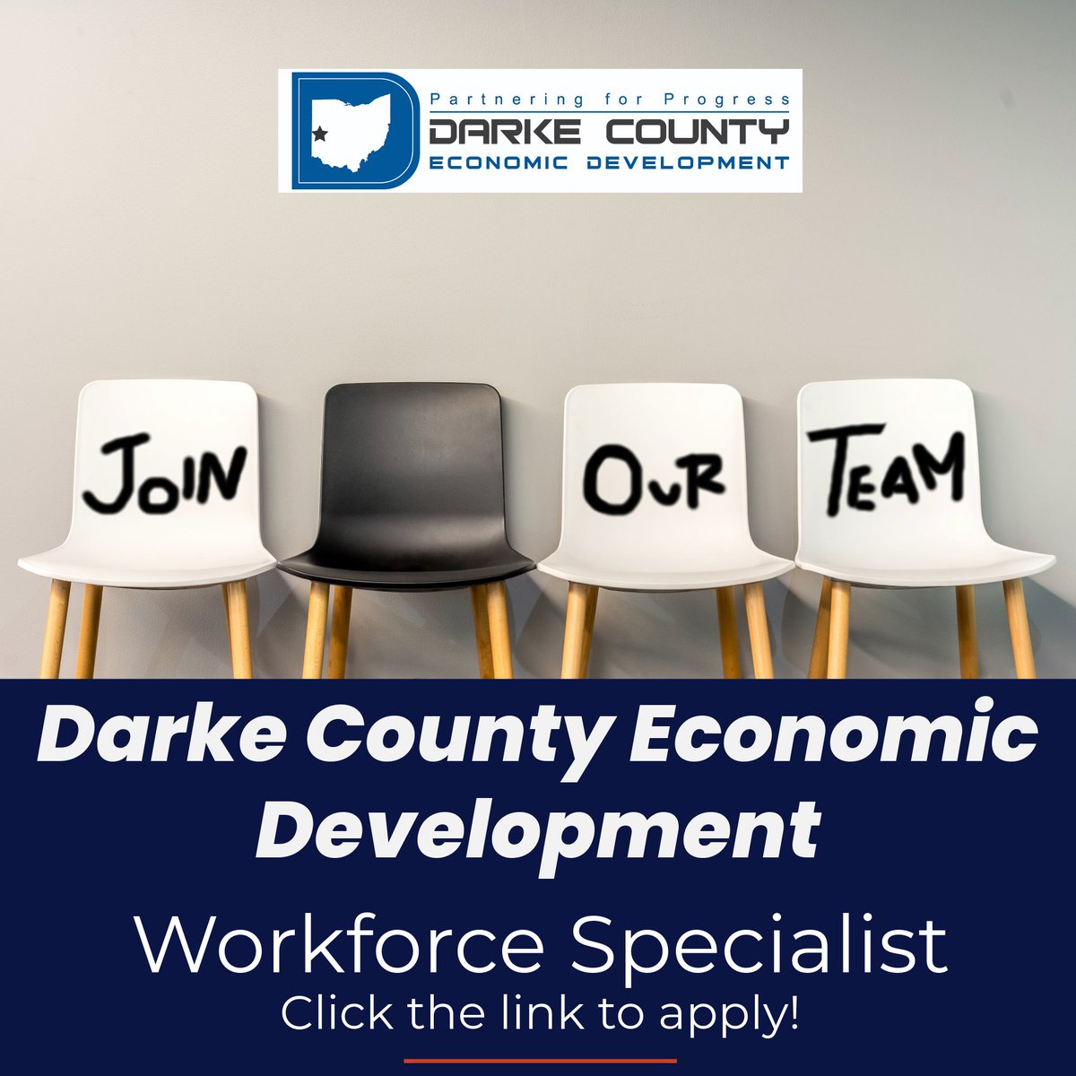 Looking for a new career opportunity!! We’re looking for someone to partner with our area businesses to create a talent pipeline for them to recruit, retain and upskill future and current employees.
buff.ly/3DFcsOZ 

#careeropportunity #economicdevelopment #darkecounty