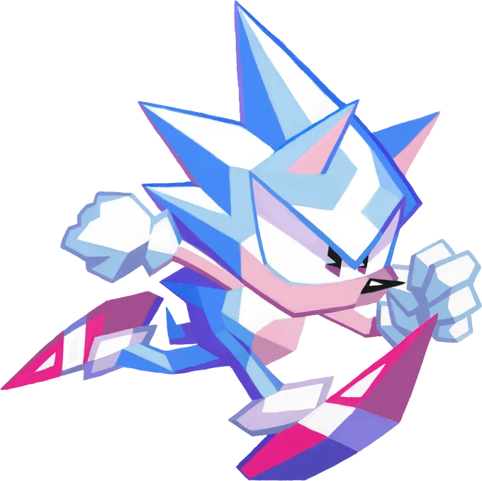 Don't go too fast with this one or you might poke out you eye!   "pointy sonic" by  