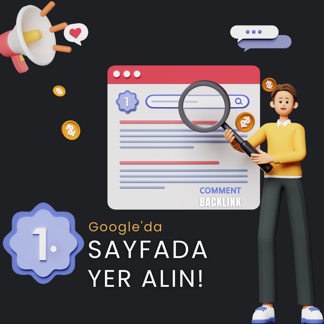 CBacklinkTool's tweet photo. 🚀💻 Comment Backlink ile Google'da 1. sayfada yer alın ve dijital dünyada başarıya uçuşa geçin! 🚀💼

Artık web sitenizi ve içeriklerinizi Google'da üst sıralara taşımak, rakiplerinizden bir adım önde olmak ve hedef kitlenize ulaşmak çok daha kolay! 😎👊

Comment Backlink'in benzersiz backlink stratejisi sayesinde, websitenizin otoritesini güçlendiriyor ve arama sonuçlarında yükselmenizi sağlıyoruz. 🔍📈 Sıralamalarınızı hızla yükseltin ve markanızı hedef kitlenize daha görünür kılın! 🌟

Etkili bir SEO stratejisi ile websitenizin organik trafiğini artırarak daha fazla potansiyel müşteriye ulaşmanızı sağlayacağız. 💼💡 Dijital pazarlama dünyasında ön plana çıkın ve işinizi büyütün!

Müşterilerimizin başarıları bizi gururlandırıyor ve bu başarıları sizinle de paylaşmak istiyoruz. Siz de başarı hikayelerimizden biri olun! 📣📈

Hemen bizimle iletişime geçin ve size özel çözümlerimizle dolu bu heyecan verici yolculuğa katılın. 💌💬 

#commentbacklink #backlink #backlinks #seo #searchengineoptimization #searchengine #serp #google #googleads #googleseo
