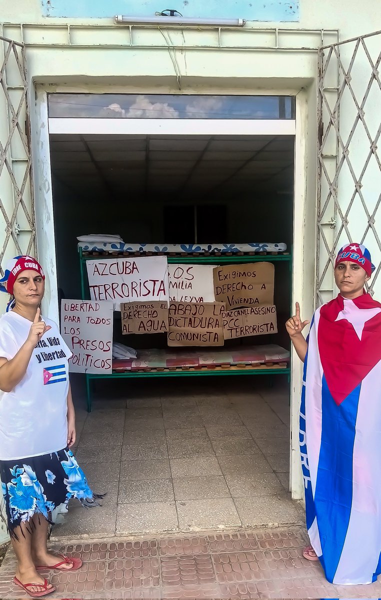 2/8/2023 Día 78 #PROTESTA

DICTADURA COMUNISTA CUBANA CORTA EL AGUA DEFINITIVAMENTE A FAMILIA DE OPOSITORES

m.facebook.com/story.php?stor…

¡LA FAMILIA MIRANDA LEYVA EXIGE DERECHO A LA VIVIENDA Y AL AGUA!
¡NO MÁS REPRESIÓN COMUNISTA!

#AZCUBA_Terrorista 
#CubaEsUnaDictadura
#DDHH #Cuba