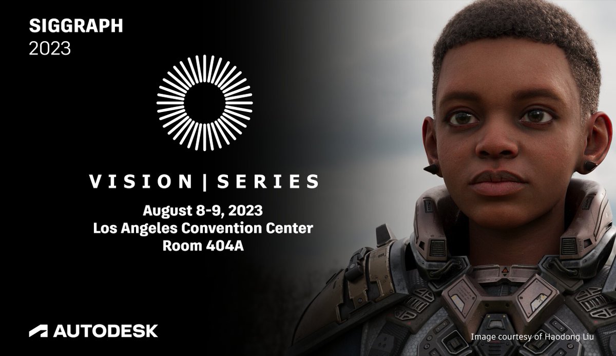 Vision Series is back at #SIGGRAPH2023 🤩 Join industry creatives from Untold Studios, IGNITE Animation Studios, Rising Sun Pictures, and more to hear how they’re bringing state-of-the-art VFX and animation content to audiences worldwide. autode.sk/visionseries20…