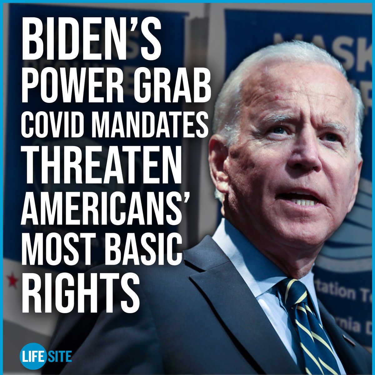 LifeSite's tweet photo. The president of a group dedicated to ending federal COVID jab mandates has warned that ignoring governmental overreach will enable an even more totalitarian ‘power grab’ at the next opportunity.
https://t.co/SCyVWN8E8O
#bidem #bidenadministration #covid #covid19 #news https://t.co/0Y8wRd5M3c