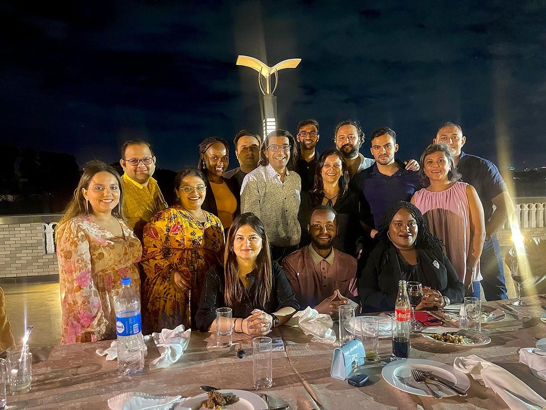 Our Club President <a href="/Amirally149/">Amir Amir</a> in a joint dinner with our mother club, Rotary e-club of Masaki