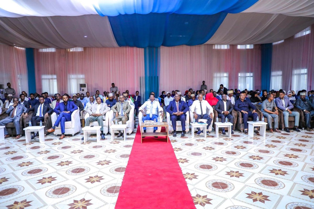 HAraxeey's tweet photo. Attending the Galmudug Liberating Conference led by President Qorqor. A significant step in our shared mission to free our beloved state from the grip of Al-Shabaab. Let's harness our resources and resilience for a peaceful, prosperous #Galmudug. https://t.co/l3RmXmMe9m