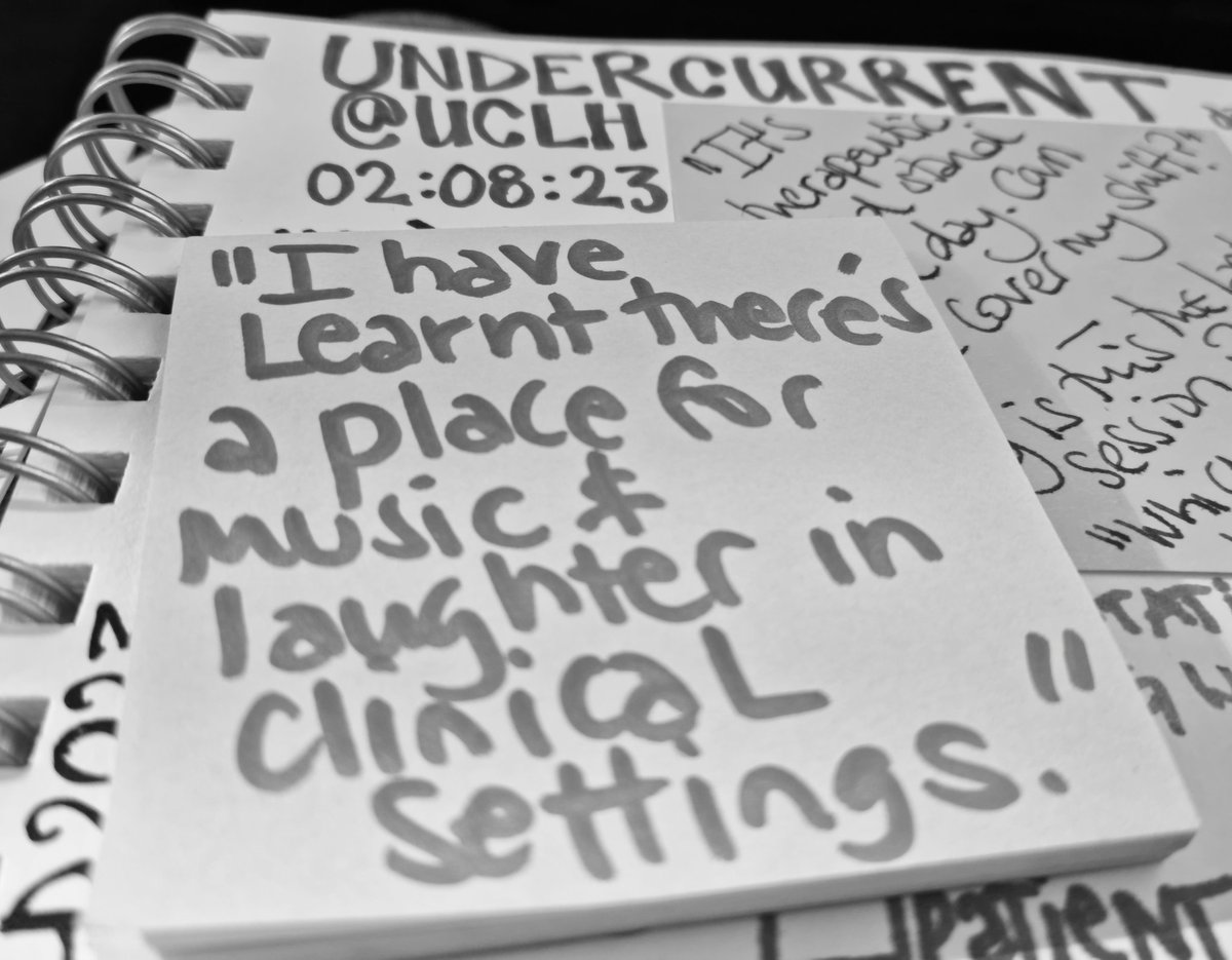 "I have learnt there's place for music &amp; laughter in clinical settings" - staff member on acute #stroke ward. Enough said!

#HospitalArts #UNDERCURRENT

<a href="/L_uminelle/">Luminelle</a> <a href="/randolphinfo/">Randolph Matthews</a> <a href="/ellaandcompany/">ella&co.</a> <a href="/JasmineHall_D/">Jasmine Hall Dance</a> <a href="/uclh/">UCLH</a> @danielle_cjones 

#IndependentConsultant #DoingDataDifferently