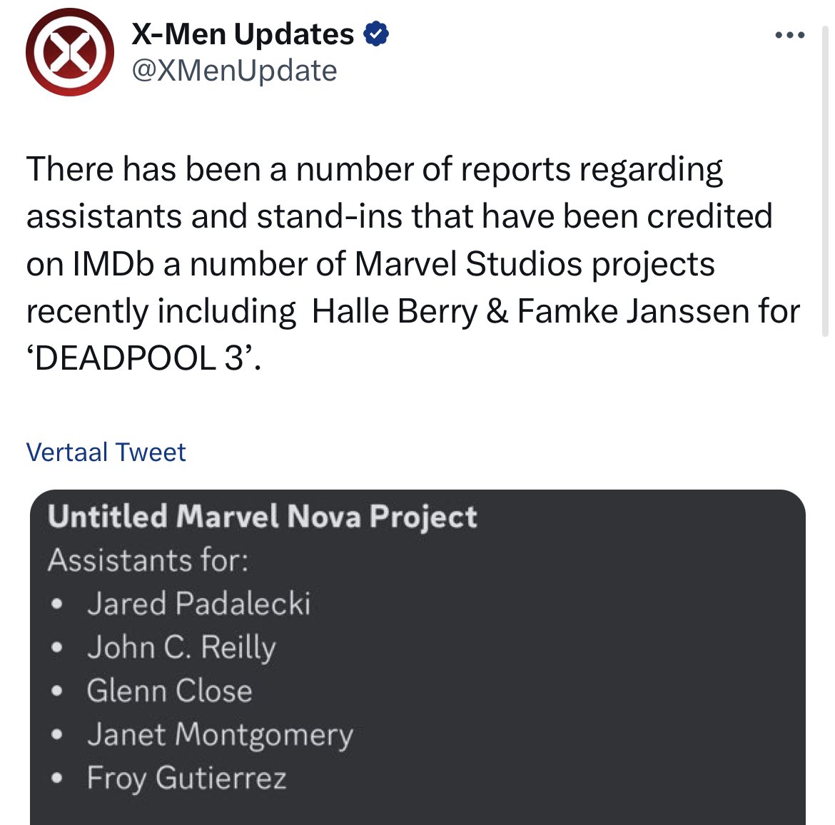 NEWS: 

it seems like froy might be in an untitled Marvel Nova project. 

Would love to have froy back on our screens again! 

via <a href="/XMenUpdate/">X-Men Updates</a> on twitter. Thank you to themiki.xo for sending us the information