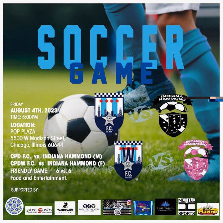 Stop by Pop Plaza this Friday 8/04 at 5PM to watch some great 6 v 6 soccer along with food and entertainment!!

Hope to see you there! ⚽️