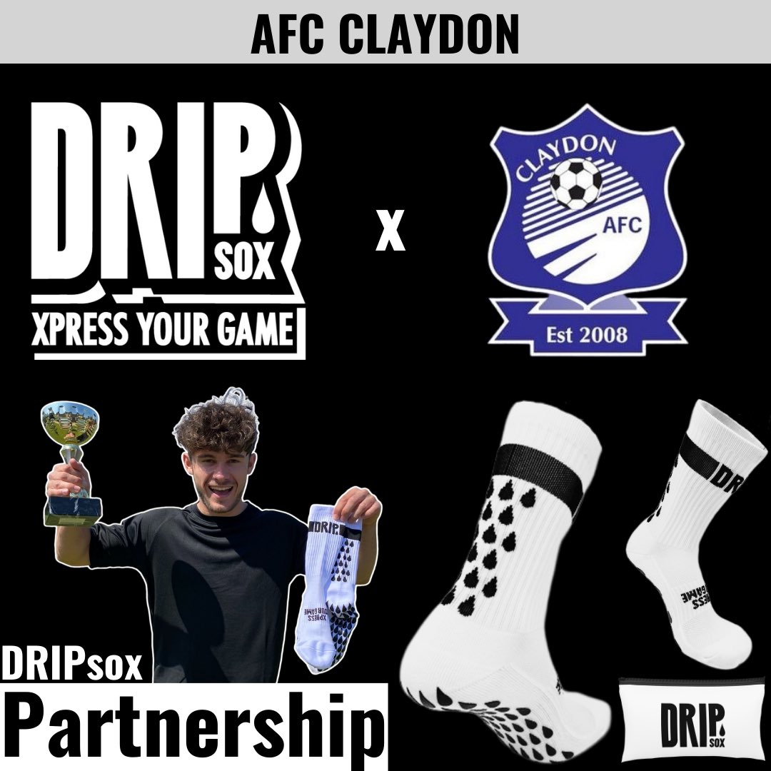 Thank you to <a href="/m7hompson/">Matty Thompson</a> for reaching out and introducing <a href="/AFC_Claydon/">AFC Claydon</a> , who we’re buzzed to welcome as our latest partner 🤝🖤

Winning leagues and cups in recent years, they’re a team with a great reputation in Suffolk Sunday football 🏆⚽️

We look forward to seeing what they