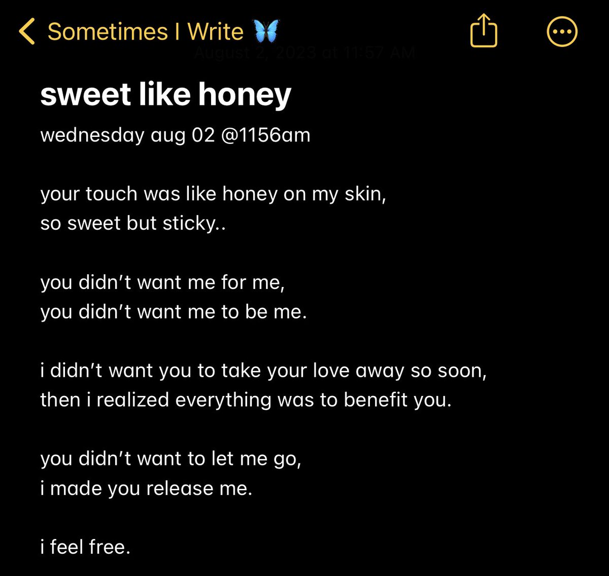 jadealxs's tweet image. sticky like honey…🍯 #sometimesiwrite #writing #writer #journals #sweetlikehoney #stickylikehoney