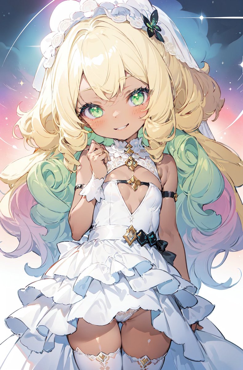yumAIji's tweet photo. I've been invited by @Beleza_ai to her #aiWedding , I had some trouble getting Setsuna in a wedding dress so... I instead dressed up Bele-chan herself. Isn't she adorable? 🤭💖👰‍♀️
https://t.co/k2C6NO8Pvh
#PixAI #AIart https://t.co/onjhmTtuEE