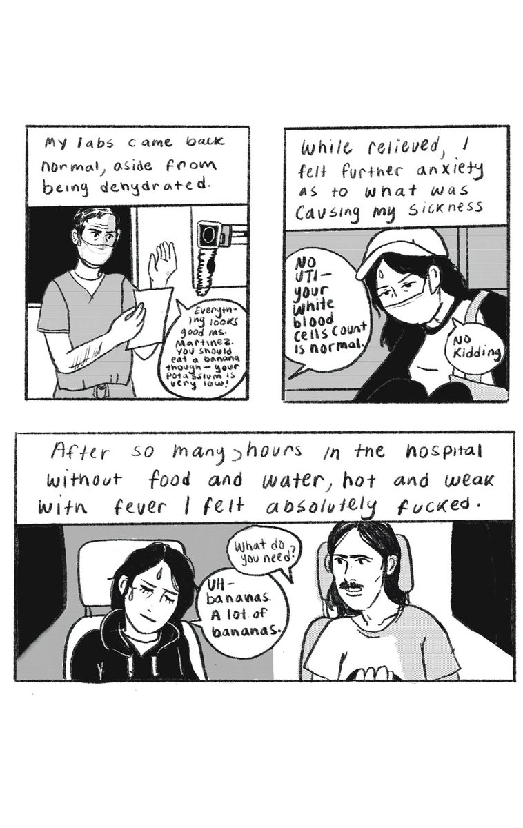 Small excerpt from a diary comic about being chronically ill with no answers.