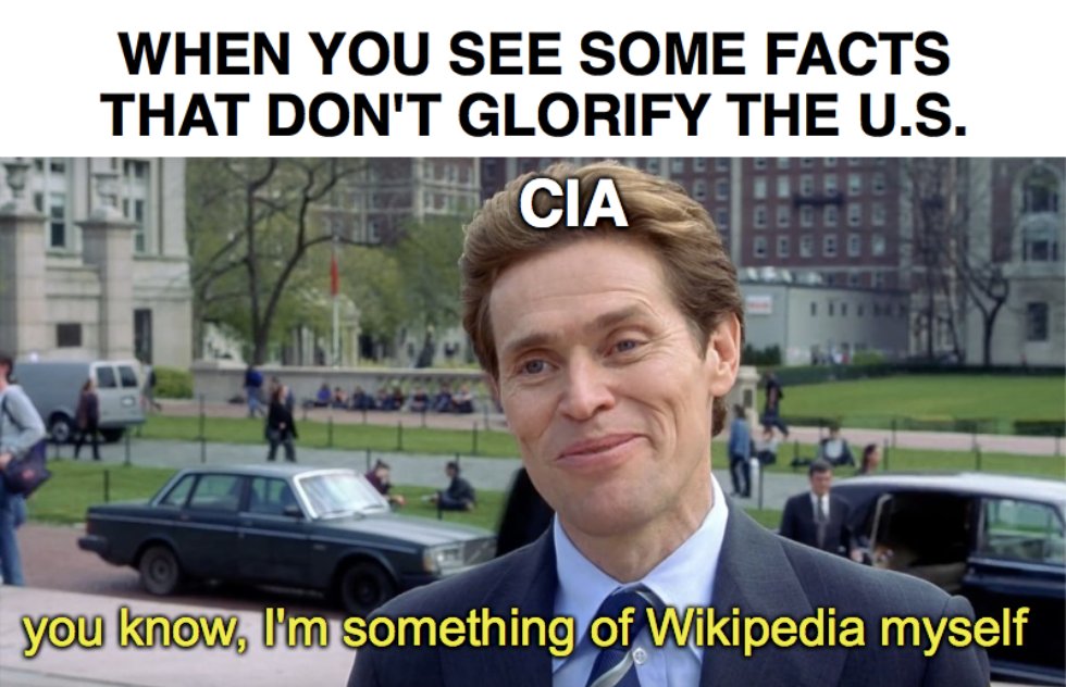 RT_com's tweet photo. CIA moderating Wikipedia – former editor

Details: https://t.co/09YJBSRGAn https://t.co/UaKEtEaYhA