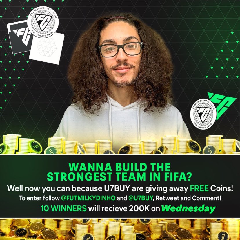 FUTMilkydinho's tweet image. Wanna build the strongest team? U7BUY is now giving away FREE FUT coins ⭐ 

Must Follow @u7buyonline &amp;amp; @FUTMilkydinho Retweet and comment ⭐️

x10 200k winners will be announced Wednesday 9th August! Good Luck! 🍀 

#FIFA23 #FUTTIES