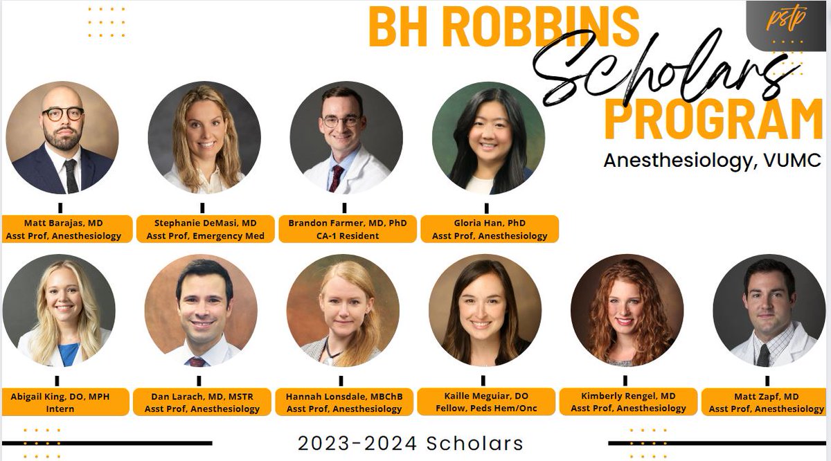 Carrie A Grueter, PhD (@carriegrueter) on Twitter photo Introducing our 2023-2024 #BHRobbinsScholars! Excited for what this year holds in their continued development as physician-scientists! #pstp #anesthesia <a href="/VUMC_Anes/">VUMC Anesthesiology</a> <a href="/VUMC_EMR/">VUMC Emergency Medicine Research</a> @VUMCHemOnc <a href="/danlarach/">Dan Larach</a> <a href="/kimberlyrengel/">Kimberly Rengel</a> <a href="/StephDeMasi/">Stephanie DeMasi, MD</a> <a href="/Farmer405/">Brandon Farmer</a> <a href="/GloriaTHan/">Gloria T. Han, PhD</a> <a href="/HJLonsdale/">Hannah Lonsdale</a> <a href="/matthewzapf/">Matt Zapf</a> <a href="/ftbIV/">Frederic T. (Josh) Billings IV, MD, MSc</a> Introducing our 2023-2024 #BHRobbinsScholars! Excited for what this year holds in their continued development as physician-scientists! #pstp #anesthesia <a href="/VUMC_Anes/">VUMC Anesthesiology</a> <a href="/VUMC_EMR/">VUMC Emergency Medicine Research</a> @VUMCHemOnc <a href="/danlarach/">Dan Larach</a> <a href="/kimberlyrengel/">Kimberly Rengel</a> <a href="/StephDeMasi/">Stephanie DeMasi, MD</a> <a href="/Farmer405/">Brandon Farmer</a> <a href="/GloriaTHan/">Gloria T. Han, PhD</a> <a href="/HJLonsdale/">Hannah Lonsdale</a> <a href="/matthewzapf/">Matt Zapf</a> <a href="/ftbIV/">Frederic T. (Josh) Billings IV, MD, MSc</a>