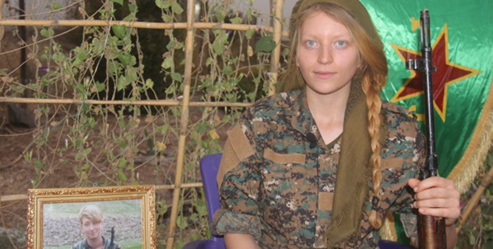 HambiBleibt's tweet photo. "Elefteria Hambi" ging nach Rojava/Kurdistan,um mit YPJ &amp;später PKK den IS zu bekämpfen &amp;eine freie Welt zu verteidigen. Sie starb 2019 durch türkische Luftangriffe.

Lasst uns ihre Worte&amp; ihren Willen,den Wald&amp; die Frauenrevolution Kurdistans zu verteidigen, weitertragen.✌️RiP https://t.co/KnVcK0ICOH