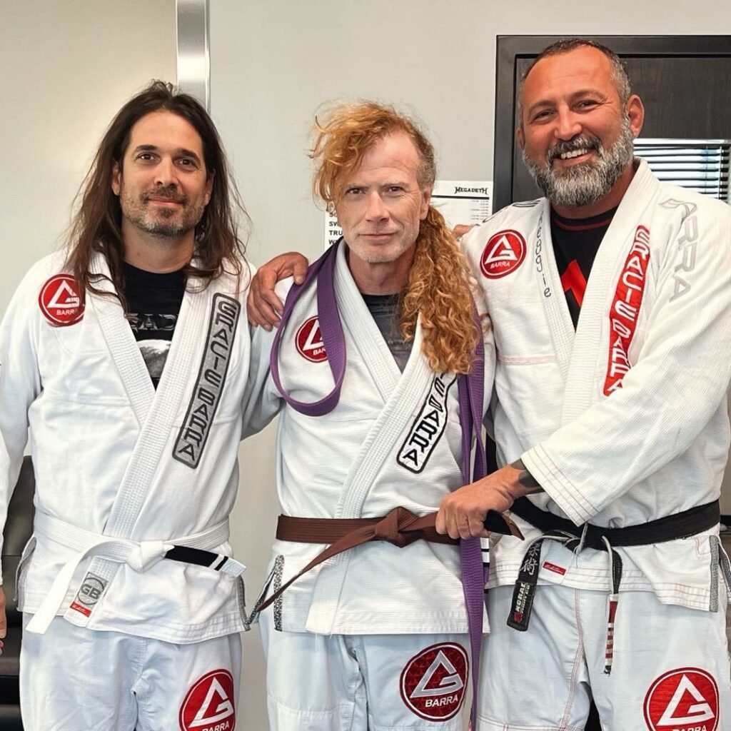 BloodyElbow's tweet photo. Megadeth frontman Dave Mustaine is a BJJ brown belt https://t.co/QPiJ2v3pTY