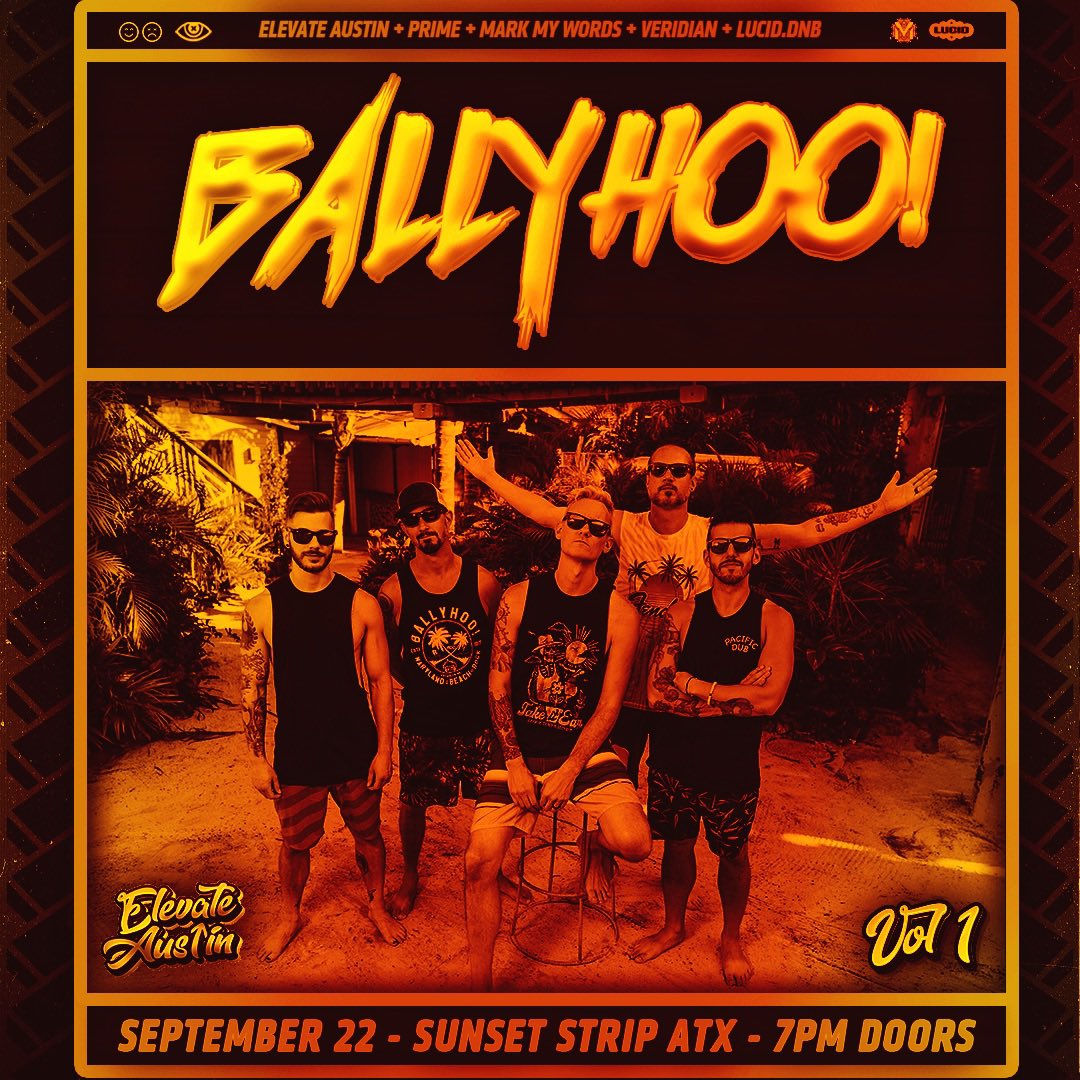 Teaming up with @elevateaustin to bring @ballyhoorocks to Austin September 22nd 🤘🏻🌴🎸

Tickets on sale this Friday at noon 🎟️