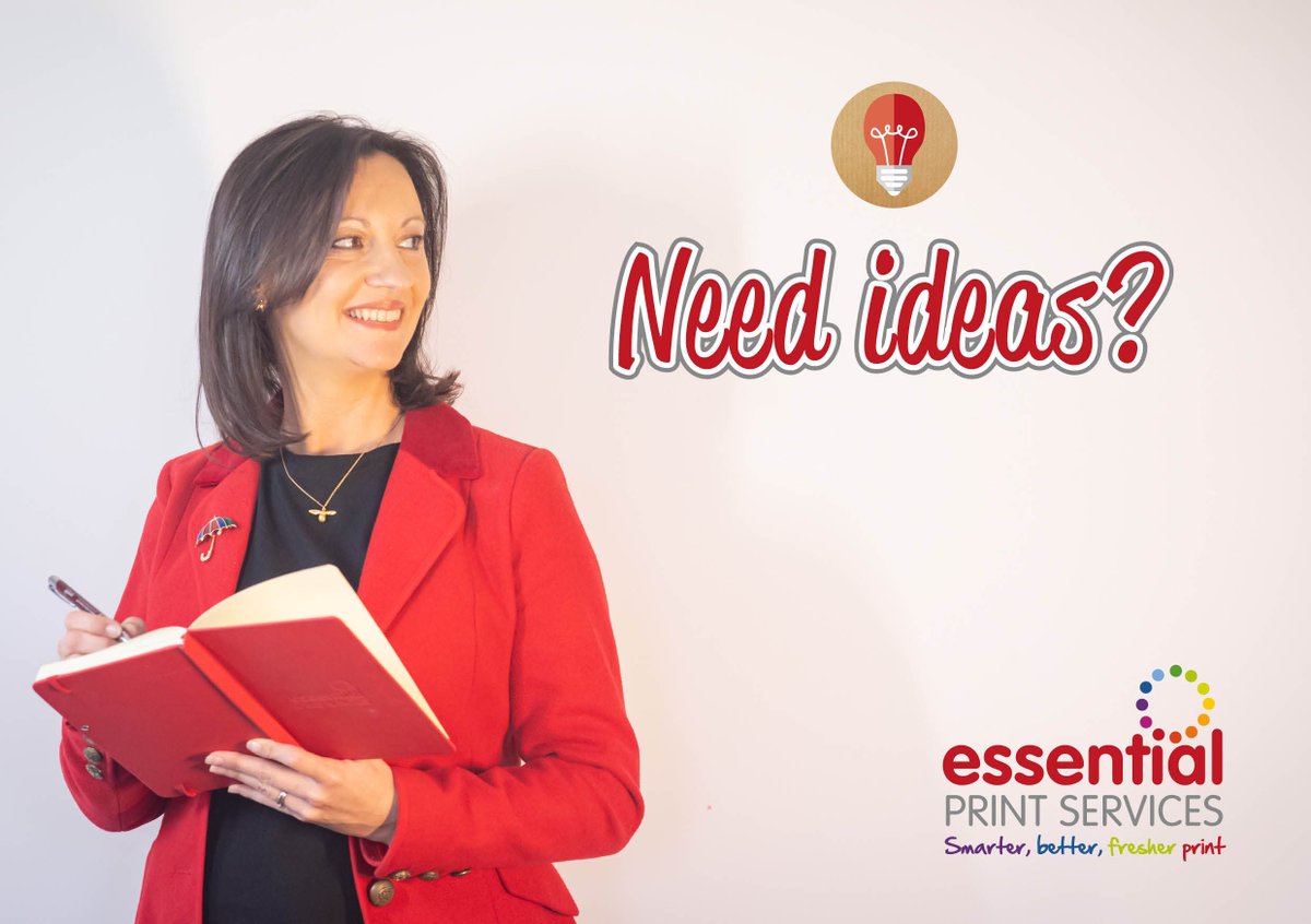 Need Ideas? Clients will often contact us with no idea what they want. All they know is that they need something to help them promote their company. No problem! Call us on 01332 418377 or email info@essentialprinting.co.uk