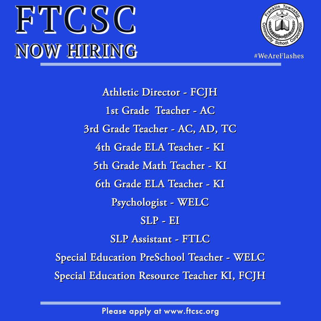 Franklin Township Community Schools tweet media