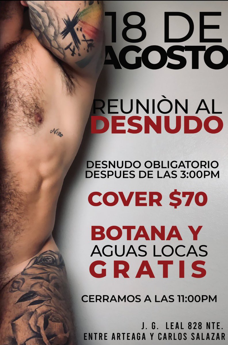 coliseofug_ofi's tweet photo. Separa fecha.
Evento totalmente desnudo.😈
18 de agosto apartir de las 3pm
@coliseofug_ofi https://t.co/yIg4trk3Co