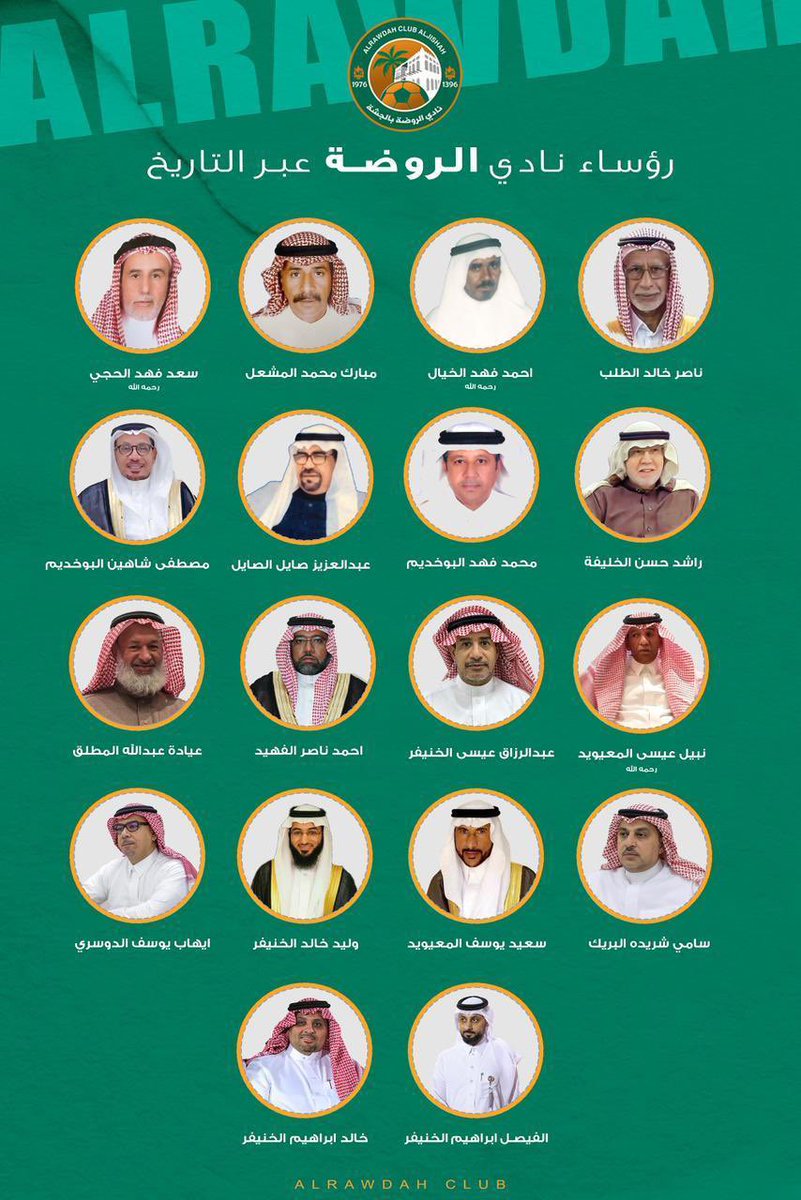alrawdahclub's tweet photo. 🟧🟩
.
جـيـل بـعـد جـيـل 

 عـلـى الـعـهـد والـوفـاء  🤝🏻

رؤساء سطروا امجاد كيان عظيم على مر التاريخ 👏🏻💚🧡

#فارس_الاحساء
#الروضة https://t.co/ip1bQ74Jn8