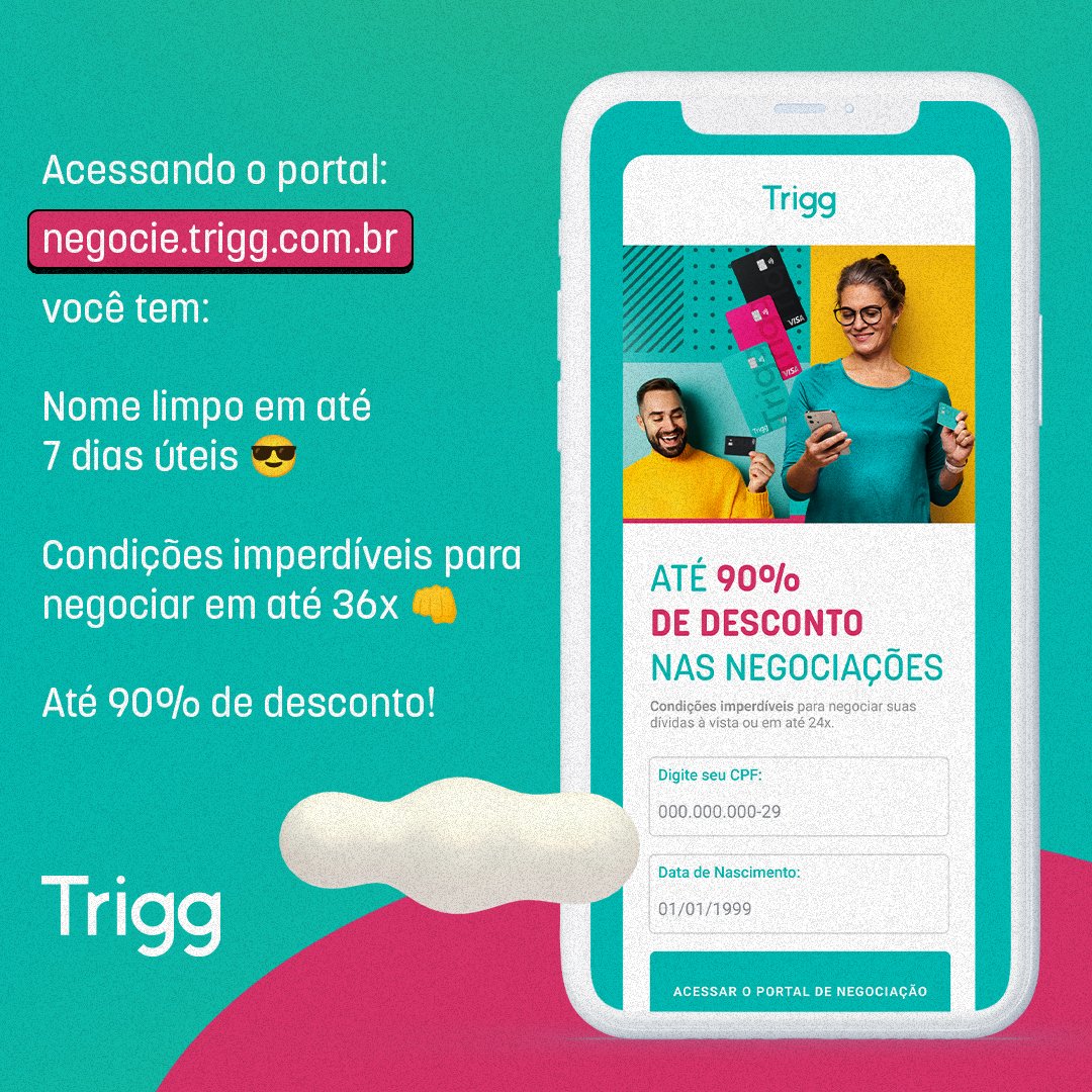 Negociação online e prática? Temos!

Tudo para você escolher a melhor opção de desconto para o seu bolso. 😉

Prontinho! Agora é só curtir o fôlego extra na sua vida financeira! 💚