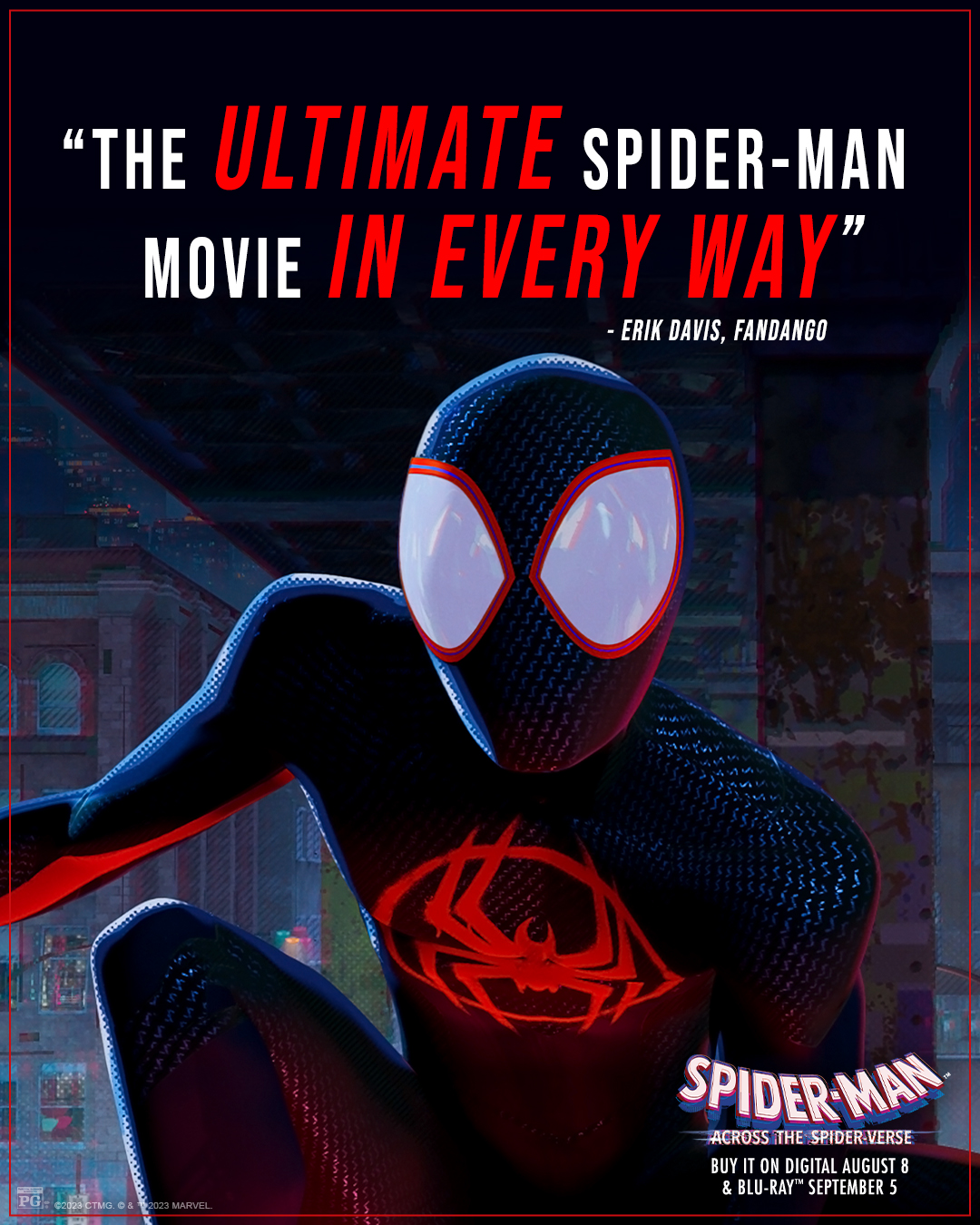 Spider-Man: Across The Spider-Verse on X: Bring home the ultimate  Spider-Man movie. Spider-Man: Across the #SpiderVerse is on Digital 8/8 &  Blu-ray 9/5. Pre-order now:    / X
