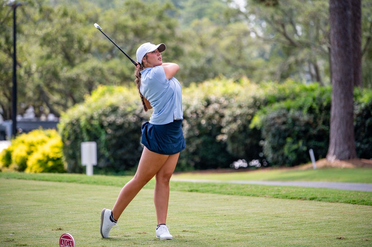 AJGAGolf's tweet photo. Back 2โฃ back
Caroline Hawkins continues to lead #NeSmithJr after the second round! https://t.co/z1m4Qbltay