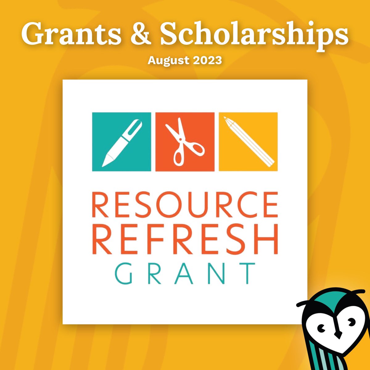 Have you seen this month’s Grants &amp; Scholarships offering? August is the Resource Refresh Grant!

Open to educators who have a vision for implementing new instructional materials or resources in the classroom, or for replacing worn out materials. 

waysidepublishing.com/why-wayside/sc…