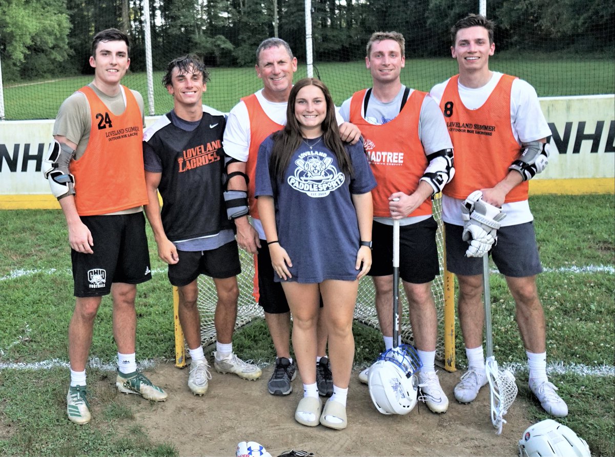 On Mon I checked off my very last/best lax bucketlist item I had left since I started playing 45 yrs ago: played in a Sr mens box league game wth all my boys. My daughter ran the shot clocks. Fact: 4 leftys/2 rightys in this pic. True Fact: she’s the best lax player out of us all