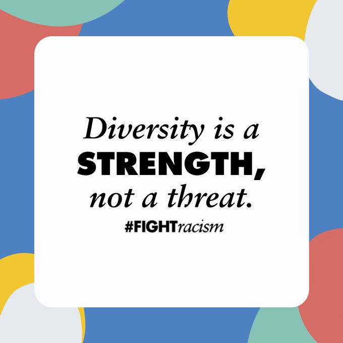 Racism, intolerance & discrimination tear at the fabric of our societies, which is a tragedy for all of us. But everyone, everywhere can take action to spread compassion, tolerance & acceptance. Get ideas about how you can #FightRacism here: un.org/en/fight-racism