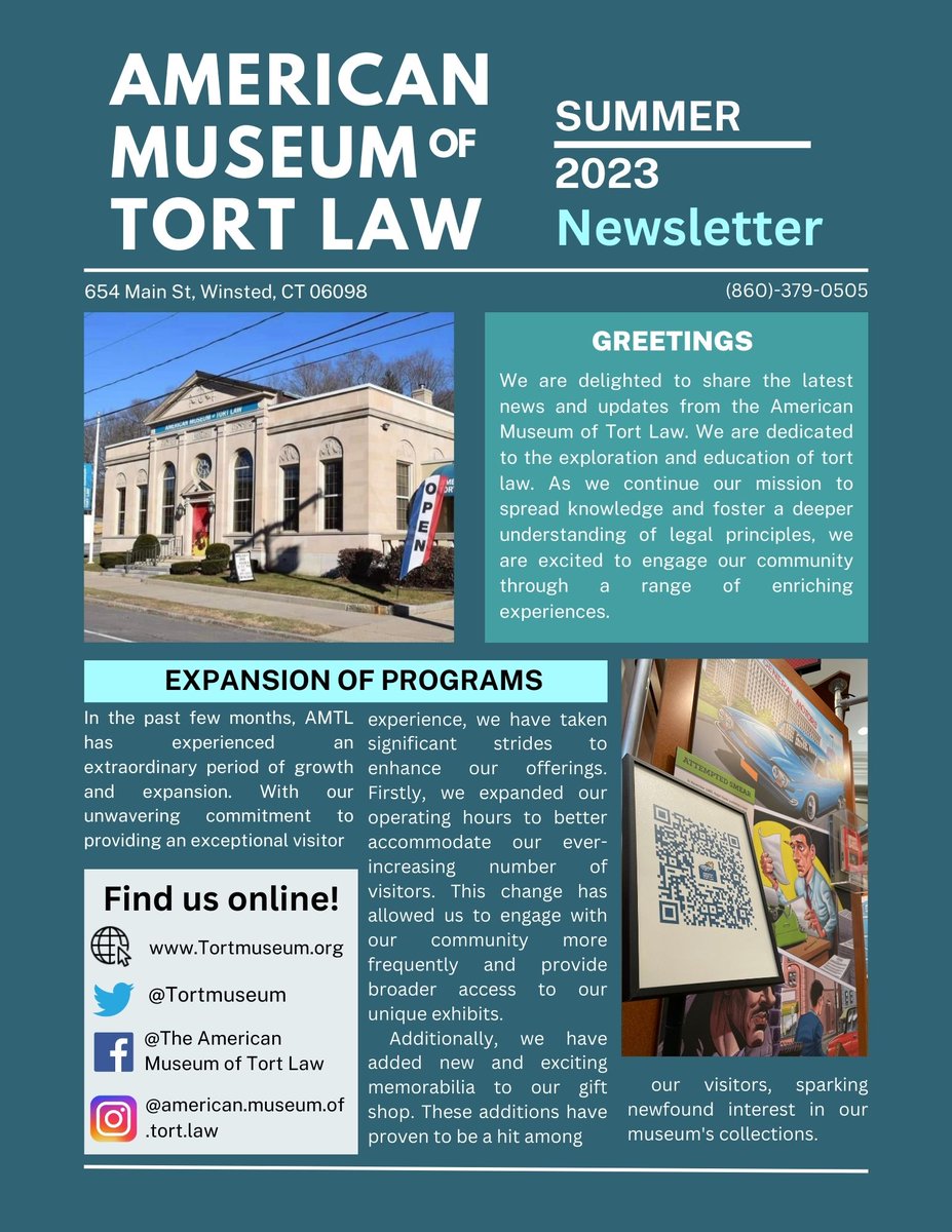 American Museum of Tort Law tweet media
