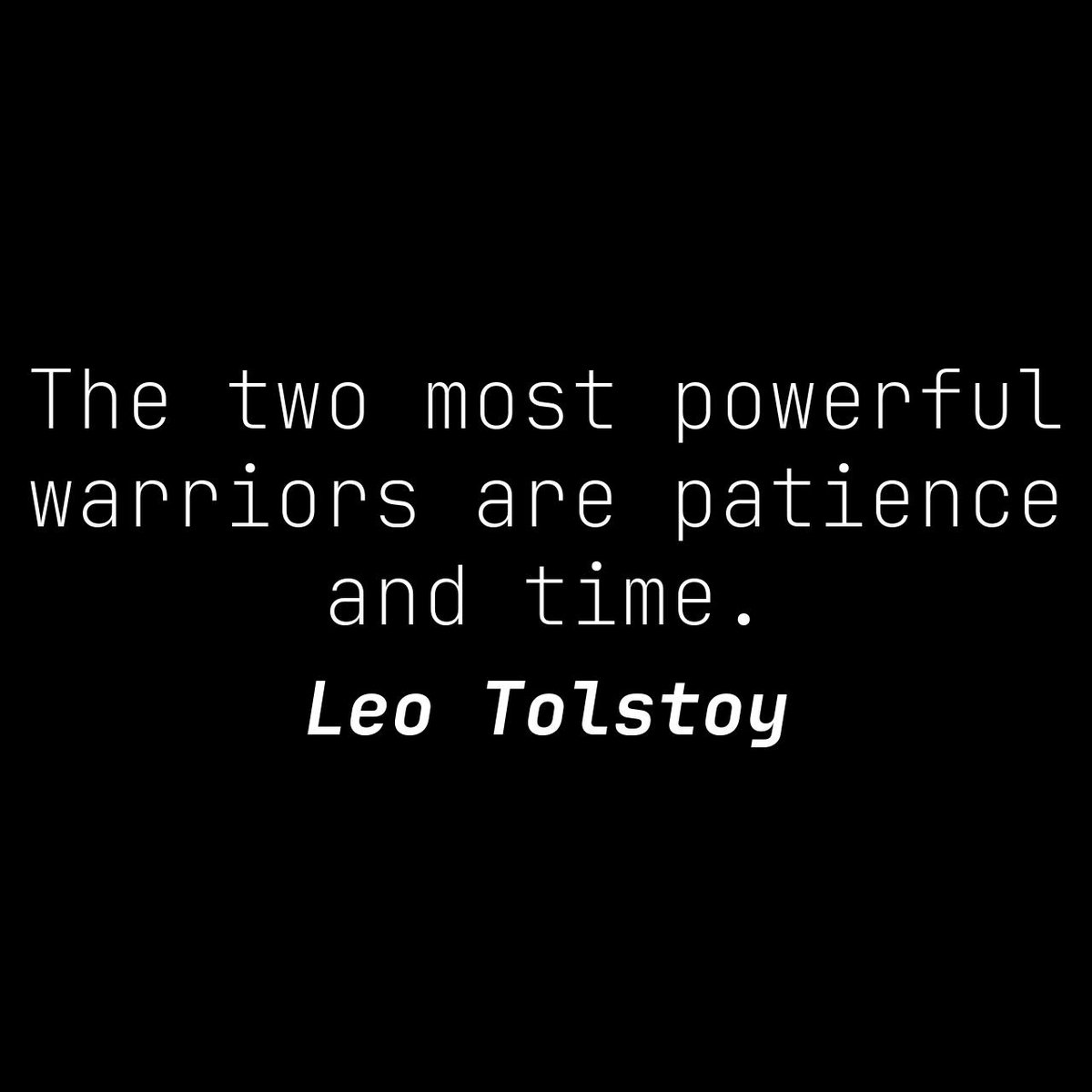 best_bagros's tweet image. The road to victory may be long, but the most formidable allies are always patience and time. 🕰️⏳ #PowerfulWarriors #PatienceAndTime #LeoTolstoy #Quotes