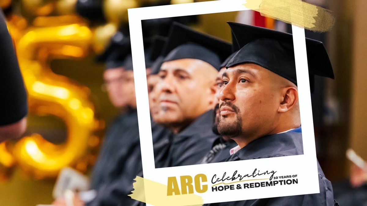 AntiRecidivism's tweet photo. JOIN ARC IN CELEBRATING 10 YEARS OF #HOPEANDREDEMPTION! ARC is committed to transforming lives &amp; building safe, healthy communities through a network led by formerly incarcerated individuals. DONATE https://t.co/hG9hYRfj1a #10YearsARC #ARCAnniversary Produced by: @plusonesociety_ https://t.co/GZTKzZO8cs