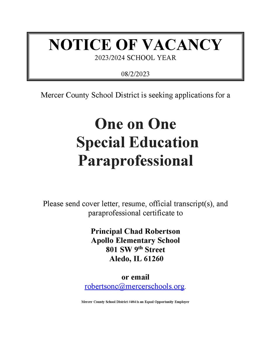 Mercer County School District 404 tweet media