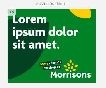 Great ad @Morrisons did you get AI to write that? #ppcchat #displayads #badvertising
