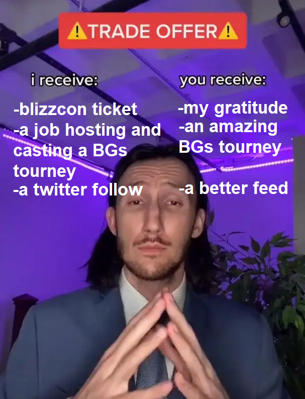 pocky_plays's tweet photo. Hey @PlayHearthstone I have an offer you can't refuse https://t.co/yeBuaB9BAB
