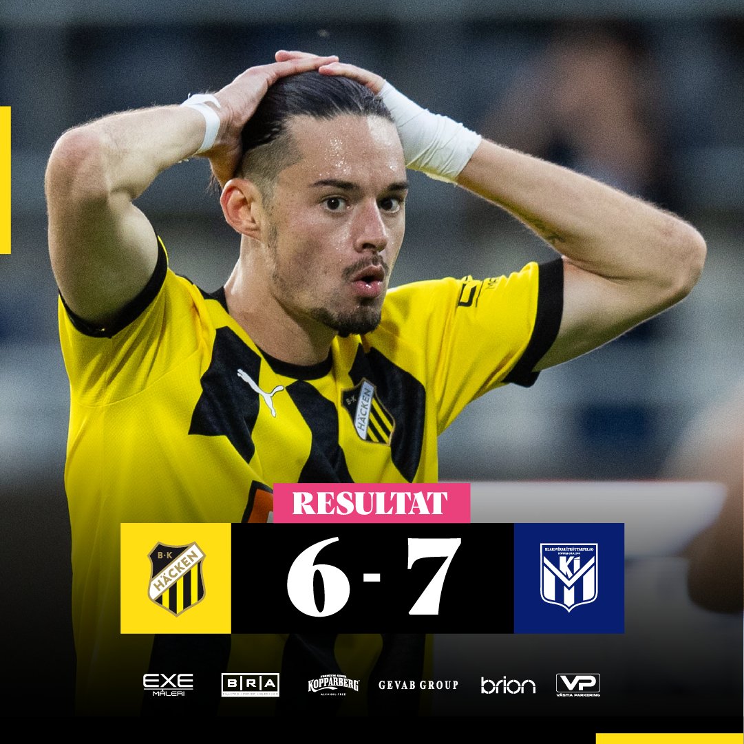 bkhackenofcl's tweet photo. Europa League nästa 🐝  

BK Häcken förlorar med 4–3 på straffar efter att matchen slutat 3–3 efter förlängning.

#bkhäcken https://t.co/xHiTM3B5K3