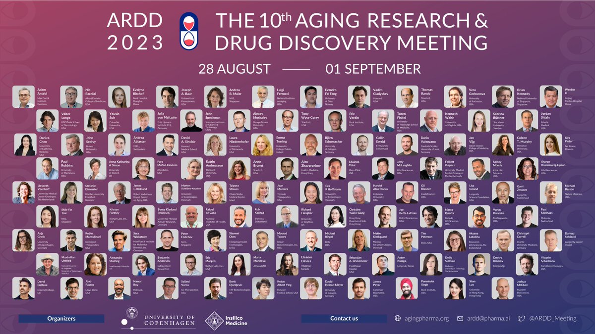 biogerontology's tweet photo. I can not even imagine how this event going to play out this year. It is the Olympics and the Super Bowl of the longevity biotechology industry. 
Gargantuan effort by @ScheibyeKnudsen and @UCPH_Research https://t.co/akDx5hxW3b