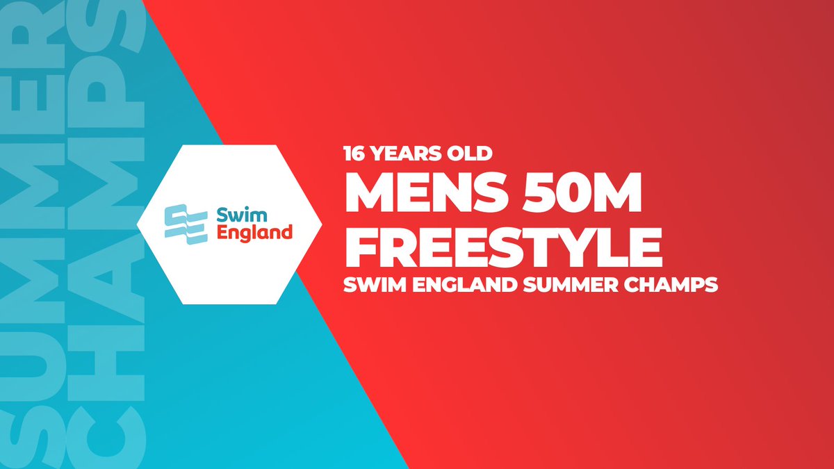 Swim England Summer Meet 2023 🏴󠁧󠁢󠁥󠁮󠁧󠁿
Men's 50m Freestyle - 16 Yrs

🥇 Ethan Richards-Knight - 23.89 <a href="/ChalfontOtters/">Chalfont Otters Swimming Club</a> 
🥈 Riley Perry - 24.36 <a href="/Royal_Swimming/">RWS Elite Swimming</a> 
🥉 Laurel Roberts-Burrell - 24.37 NottmLeander

<a href="/Swim_England/">Swim England</a> <a href="/SpeedoUK/">Speedo UK</a>
#SESwimming